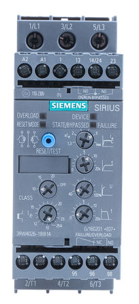 Démarreur progressif Siemens 25 A, IP20, 11 kW, 200 → 480 V ac