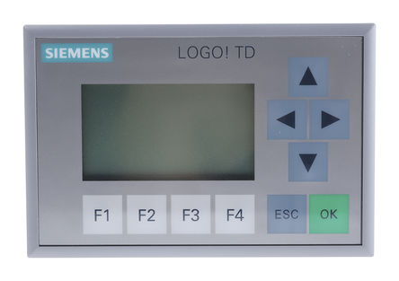 Visor do teclado HMI Siemens 6ED10554MH000BA0, TD, LOGO 0BA6 Series, 20 → 28 V dc, retroiluminado