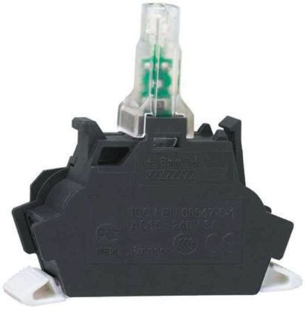 Schneider Electric ZBVG65 Light Block, LED, Blue, Terminal Rising Tab Connection