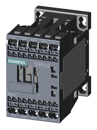 Relé de controle Siemens 3RH2140-2JB40, 4 NO, Sirius, 3RH2