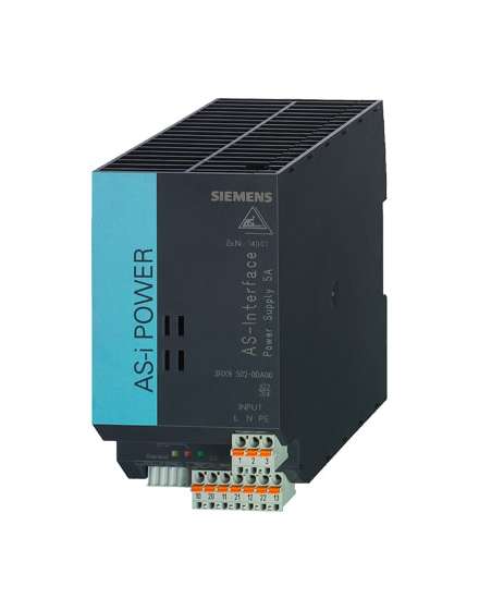 3RX9502-0BA00 SIEMENS AS-I POWER 5A 120V / 230VAC IP20, POWER SUPPLY