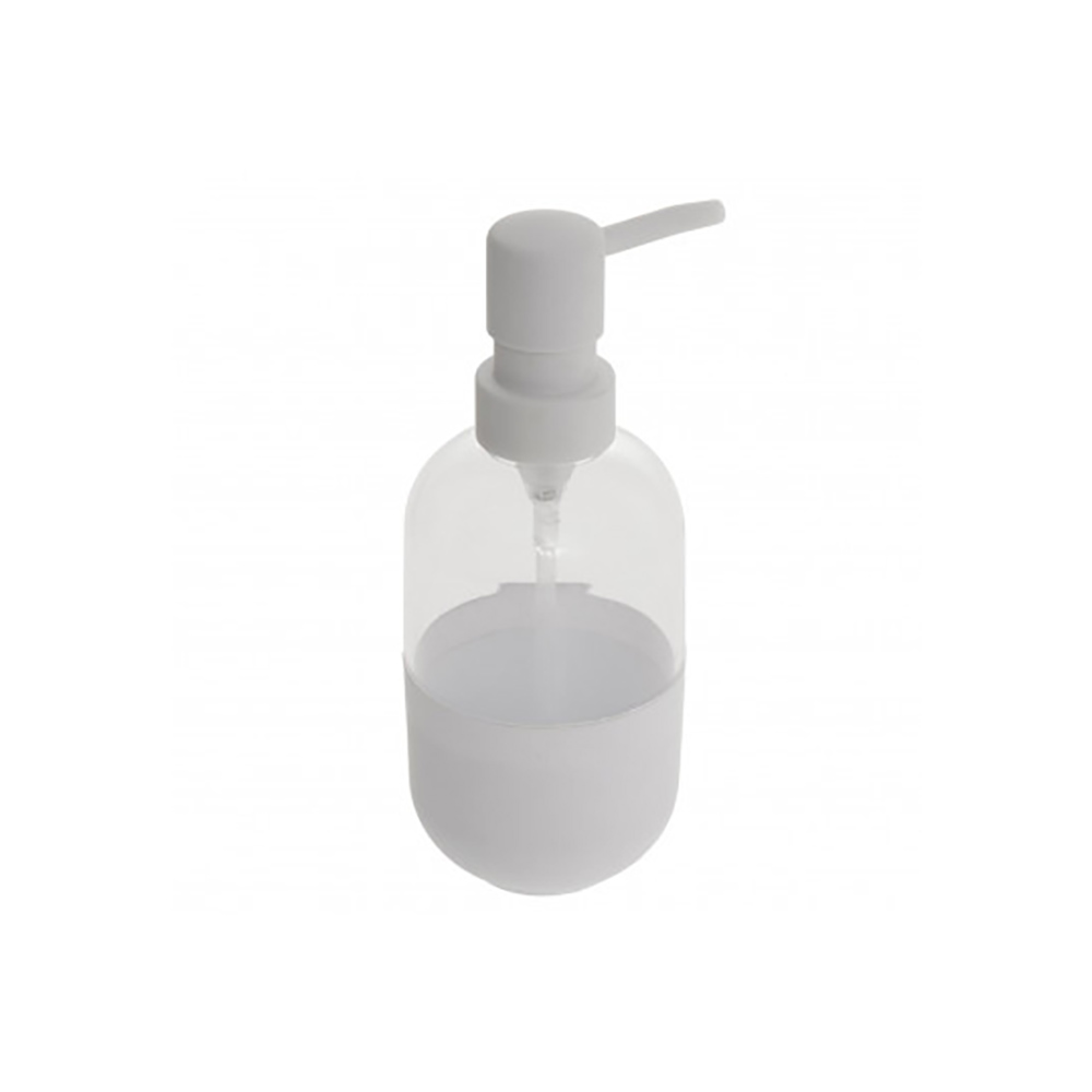 PLASTIC DISPENSER FOR SOAP WHITE 350ML