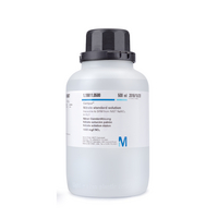 MERCK 1198110500 Nitrato Solución Patrón. Trazable a SRM de NIST NaNO₃ en H₂O 1000 mg/l NO₃ Certipur® (Botella 500 ml)
