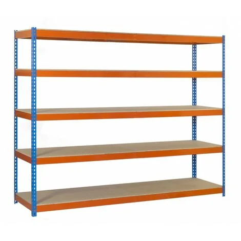 Kit Ecoforte 1806-5 Chipboard Azul/naranja/madera 2000x1800x600