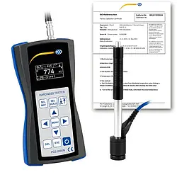 Impactómetro PCE-2000N-ICA incl. certificado calibración ISO 