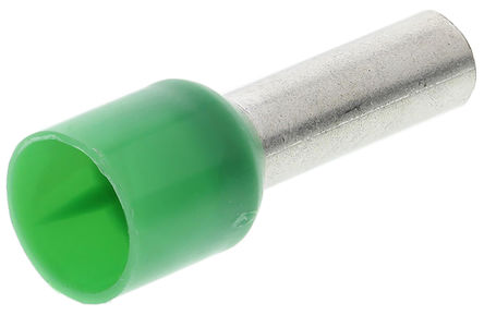 Puntera hueca de crimpado Schneider Electric, Serie DZ5CE, Aislado, Pin de 11.5mm, Cable de 6 mm², Verde