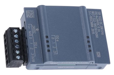 6ES7222-1BD30-0XB0 Siemens PLC I / O Module, 6ES7 Series, 4 x Input / Output, 50 mA, 24 V dc, 62 x 38 x 21 mm