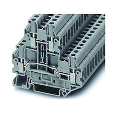 3044636 UTTB 2.5 - Double-level terminal block, connection type: Screw connection, section: 0.14 mm² - 4 mm², AWG: 26