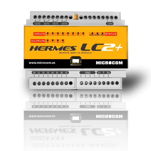 MC0000161 Microcom Hermes LC2 + Télécommande et enregistreur de données GSM / GPRS