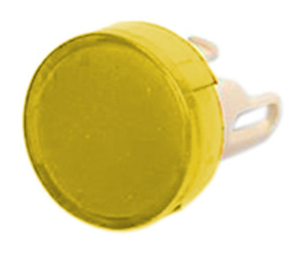 Cobertura do botão de pressão Yellow Round