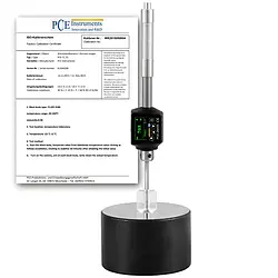 Impactómetro PCE-2600N-ICA incl. certificado calibración ISO 