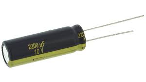 Condensador electrolítico Panasonic serie FC Radial, 2200μF, ±20%, 10V dc, mont. pasante, 10 (Dia.) x 30mm, paso 5mm