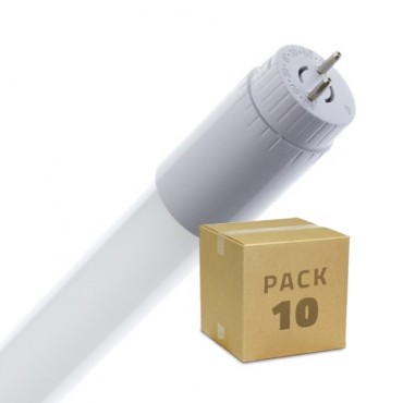 Pack T8 LED Tubes Glass 1200mm Connection one Side 18W (10 units)