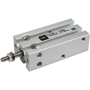 Válvula neumática de control manual 3/2 SMC, Control mediante Botón Pulsador, Rc 1/8, Cuerpo Aleación de Aluminio