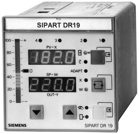 Controlador de temperatura PID Siemens 6DR1900-4, 96 x 96mm, 24 V ac / dc