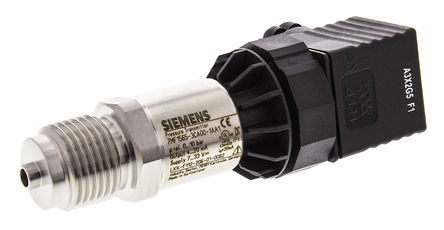 Превключвател за налягане на Siemens, 0 → 10bar, индикатор, за газ, течност, 4 → 20 mA, 10 → 36 V dc
