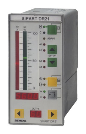 Siemens 6DR2100-5 PID-Temperaturregler, 72 x 144 mm, 115/230 VAC, Analogeingang, digital