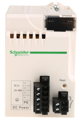 Fuente de alimentación PLC Schneider Electric, Modicon M340, 24 → 48 V dc, 24V dc, 4,5 A, 31.2W