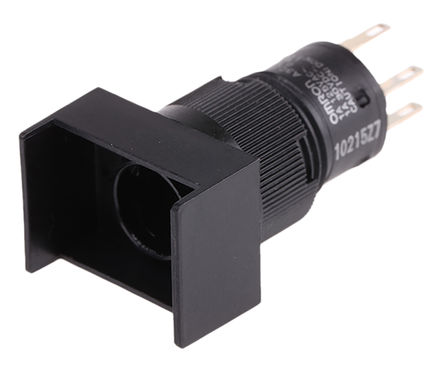 Interruttore a pulsante IP40, SPST-NO / NC, montaggio a pannello, alternativo, illuminato, 500 mA a 250 V ca