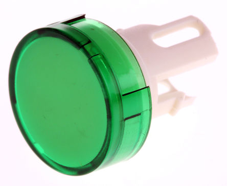 Round Green Push Button Trim