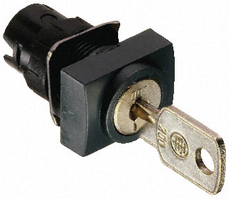 ZB6DGL Schneider Electric Key Switch Head, 2 Positions, Spring Return