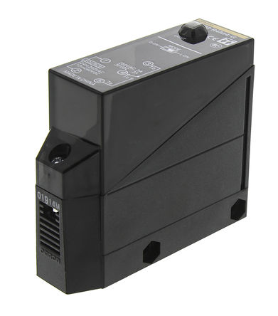 Sensor Fotoeléctrico Retrorreflexivo, LED, Alcance 4 m, Cuerpo Rectangular, Salida Relé, Bloque de Contactos, IP66