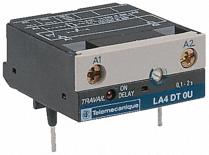 Таймер за електрически контактори Schneider, аналогов (ON Delay), 0,1 → 2s, NO / NC, 240V, TeSys, серия D