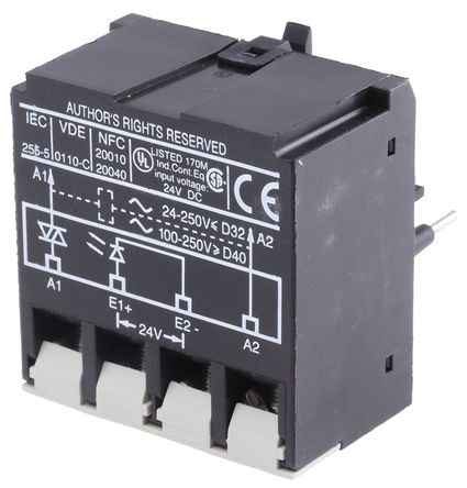 Módulo de interfaz de contactor Schneider Electric LA4DWB para uso con Serie LC1