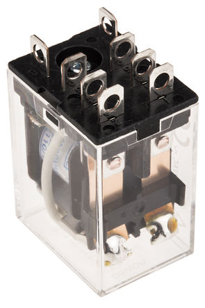 Non-latching relay, DPDT, Pluggable, 120V
