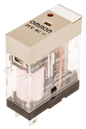 Non-latching Relay, SPDT, PCB Mount, 10A, 24V ac