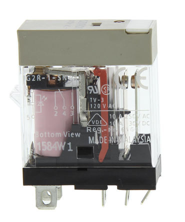 Non-latching Relay, SPDT, PCB Mount, 10 A, 110V ac