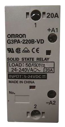 Solid State Relay, Panel, 20 A, 264 V, Zero Pass Switching, Triac