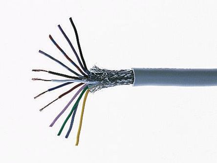 Câble de commande CY 8 âme (s) blindé, 0,14 mm² CSA, gaine en polychlorure de vinyle PVC