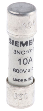 Fusível de cartucho Siemens 3NC1010 10A