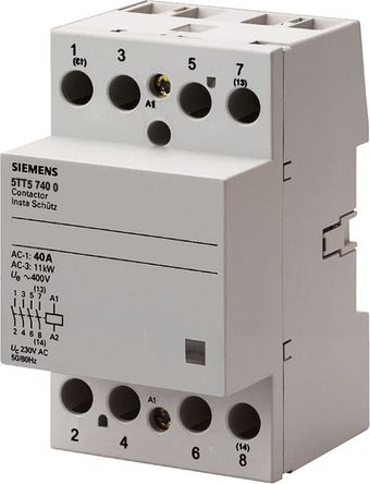 24 A contactor, 3 NO / NC, 230 Vac / Vdc coil