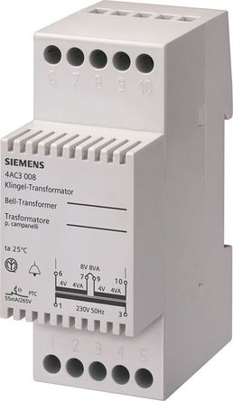 Centered Reed Fuse, Siemens, 35A, 1, gG, 500 V ac, NH