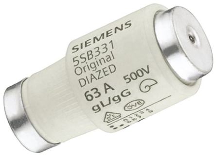 Centered reed fuse, Siemens, 63A, 1, gG, 500 V ac, NH