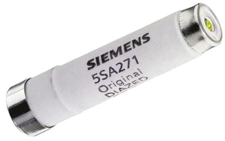 Siemens-Diasicherung, 5SA271, 20A, DII, 500 V AC, E16-Gewinde, gG