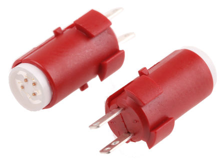 Lámpara LED, Color Rojo, 5 V dc