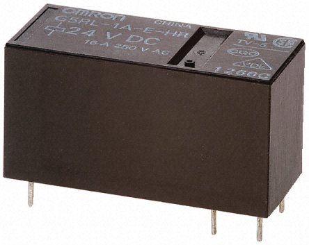 Relé sem intertravamento, SPDT, montagem de placa de circuito impresso, 16 A, 12V dc