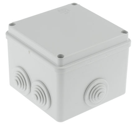 ABB 00821 caixa de junção, termoplástico, cinza, 100 mm, 100 mm, 80 mm, 80 x 100 x 100 mm, IP55