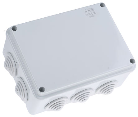 ABB 00822 caixa de junção, termoplástico, cinza, 66 mm, 153 mm, 110 mm, 66 x 153 x 110 mm, IP55