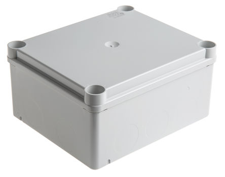 Caixa de junção ABB 1SL0854A00, termoplástico, cinza, 160 mm, 135 mm, 77 mm, 160 x 135 x 77 mm, IP55