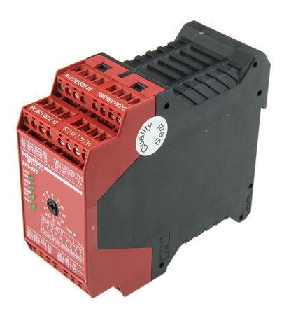 Relé de seguridad Schneider Electric XPS ATE3410P, Configurable, 4, 2, 2 canales, Automático, manual, 115 V ac, 114mm