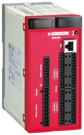 Контролер за безопасност, Schneider Electric, XPS MC, кат. безопасност 4, 151,5 x 74 x 153 mm, 10 mA, IP20, 32 входа