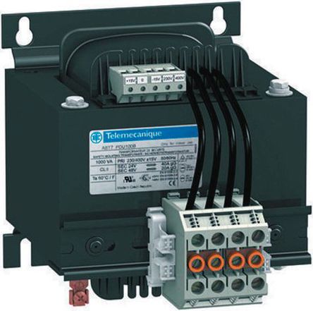Schneider Electric panel mount transformer, 115V ac, 1.6kVA, 2 outputs