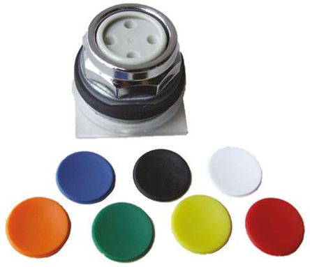 9001KR1U Schneider Electric Push Button Head Preto, Azul, Verde, Laranja, Vermelho, Branco, Amarelo, Momentâneo