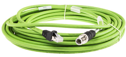 Schneider Electric cable and connector, M12 4 contacts, RJ45, 10m