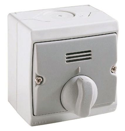 Interruptor de balancín, ENN35067, Iluminado, Gris