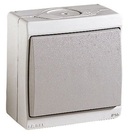 Interruptor oscilante, ENN35026, 10 A a 250 V, cinza